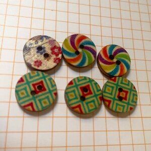 Delightful Designs Vintage-y Wooden Buttons